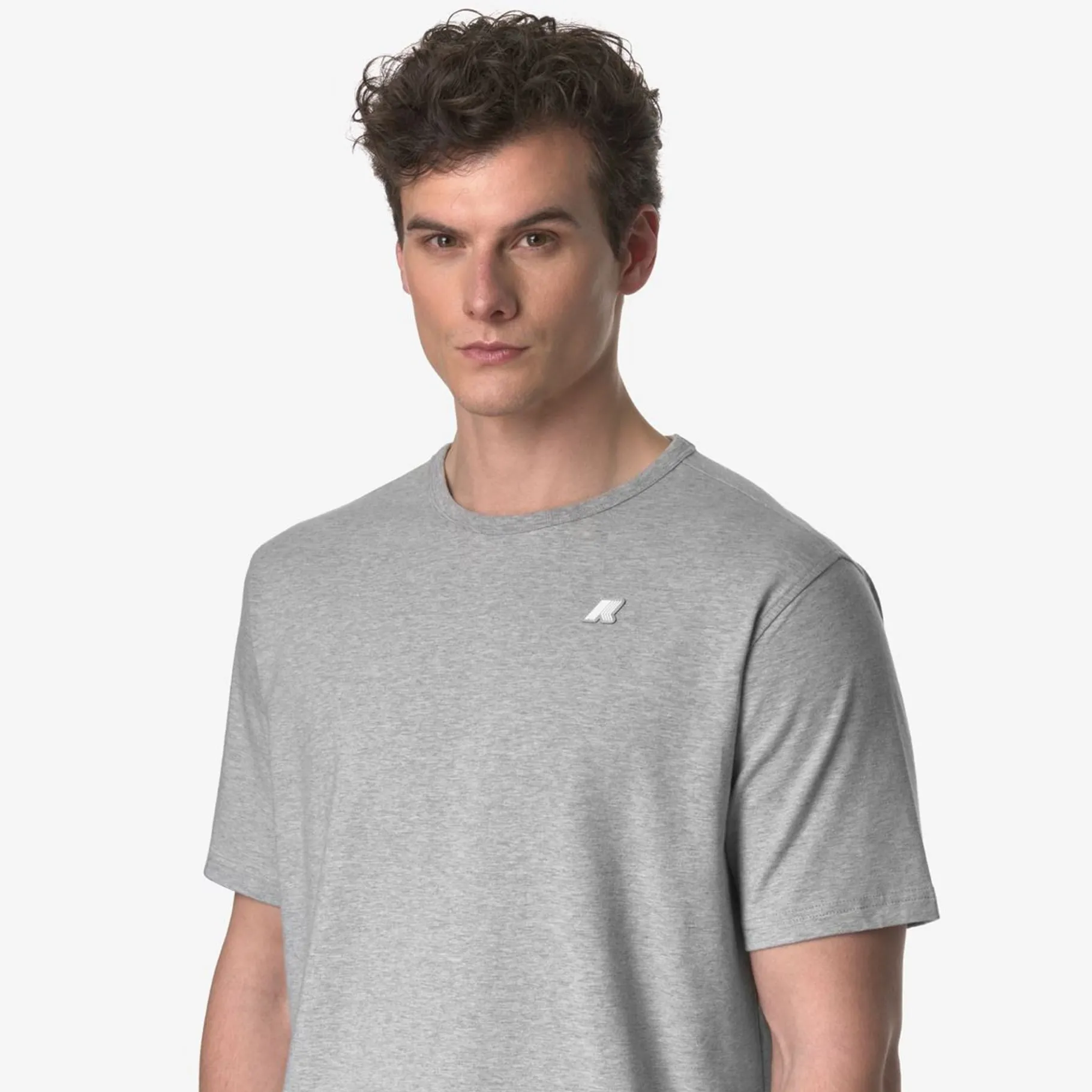 Polos & T-Shirts>K-WAY Adame Stretch Grey Mel