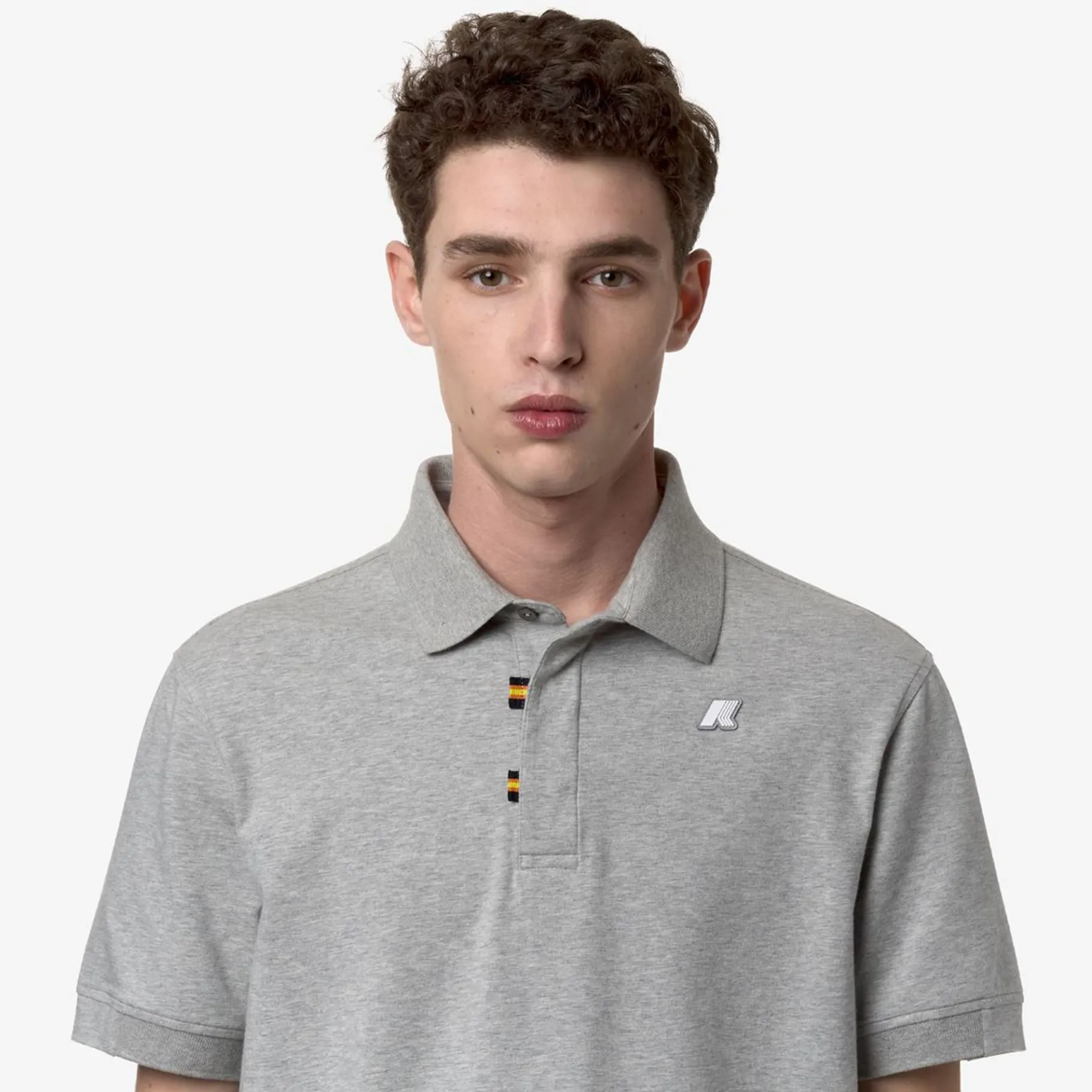 Polos & T-Shirts>K-WAY Alderic Grey Mel