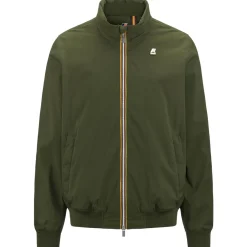 Vestes & Blousons>K-WAY Amaury Stretch Nylon Jersey Green Cypress