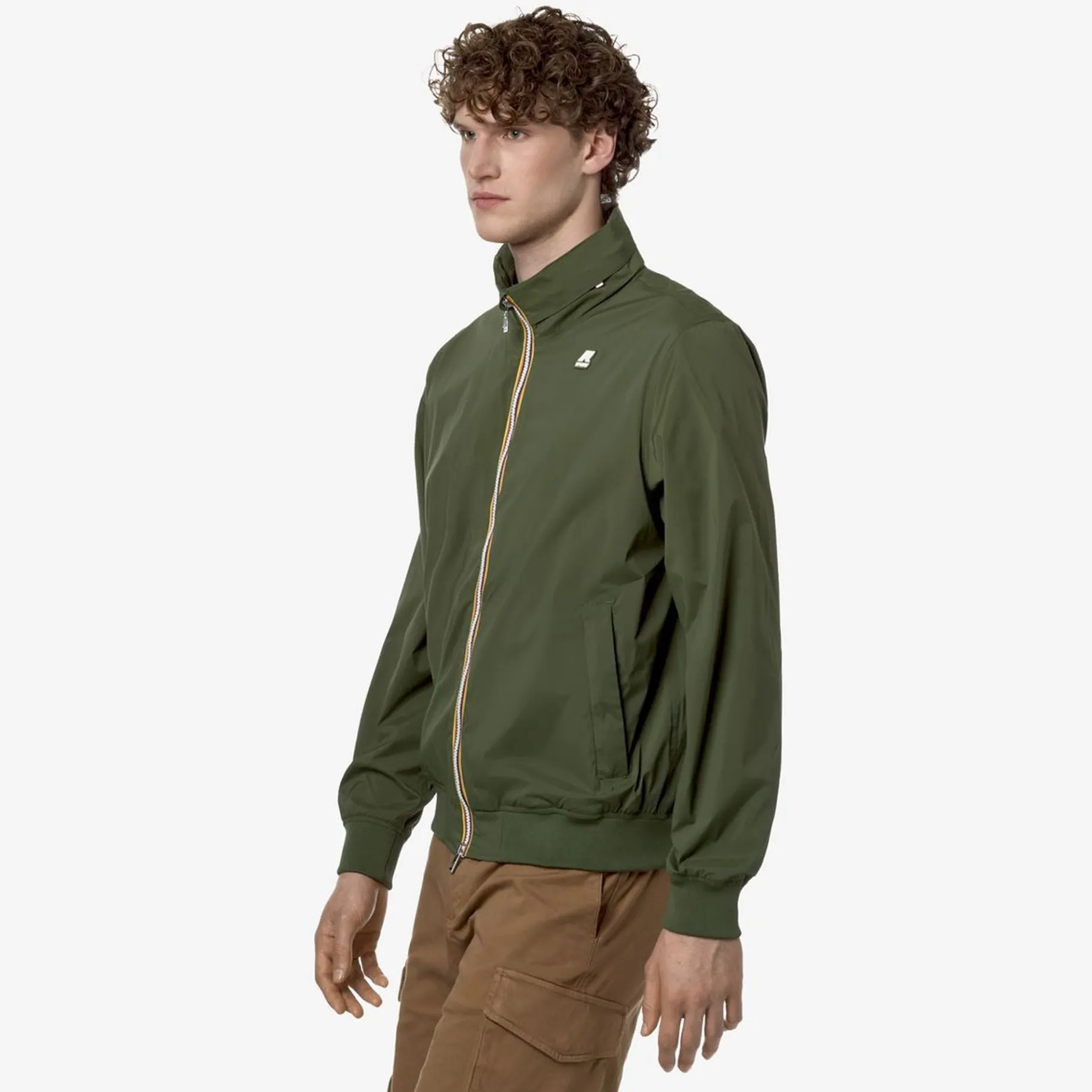 Vestes & Blousons>K-WAY Amaury Stretch Nylon Jersey Green Cypress