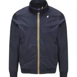Vestes & Blousons>K-WAY Amaury Stretch Nylon Jerseybleu Fonce