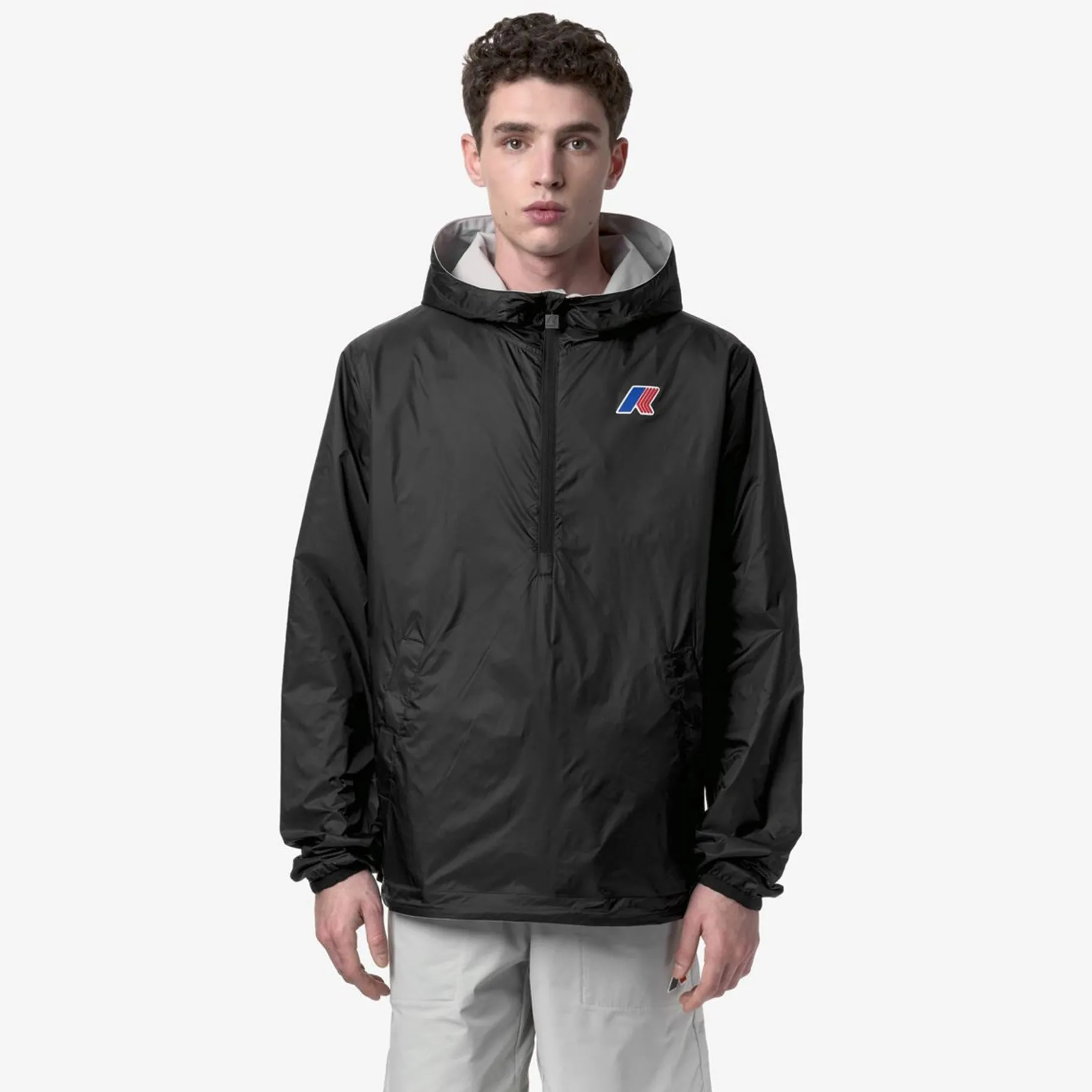 Vestes & Blousons>K-WAY Austin Lf - Beige L - Black P -