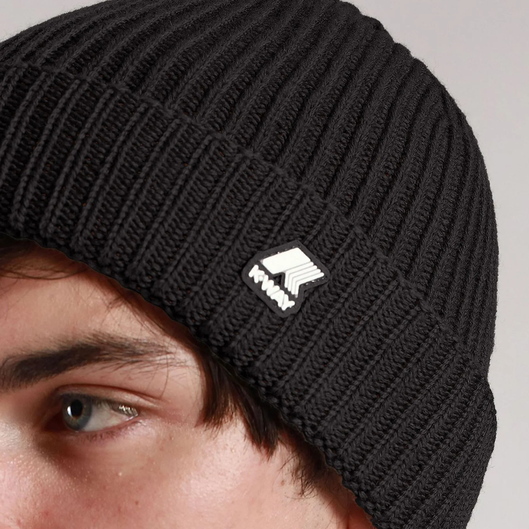 Bonnets, Bobs Et Casquettes>K-WAY Brice Cardigan Stitch Black Pure