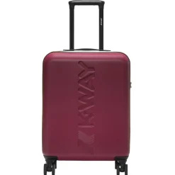 Sacs De Voyage & Valises>K-WAY Cabine Trolley Small -Red Dk - Blue Md Cobal