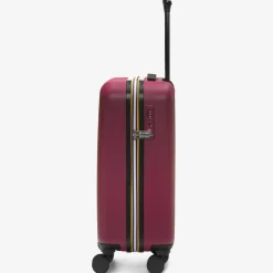 Sacs De Voyage & Valises>K-WAY Cabine Trolley Small -Red Dk - Blue Md Cobal