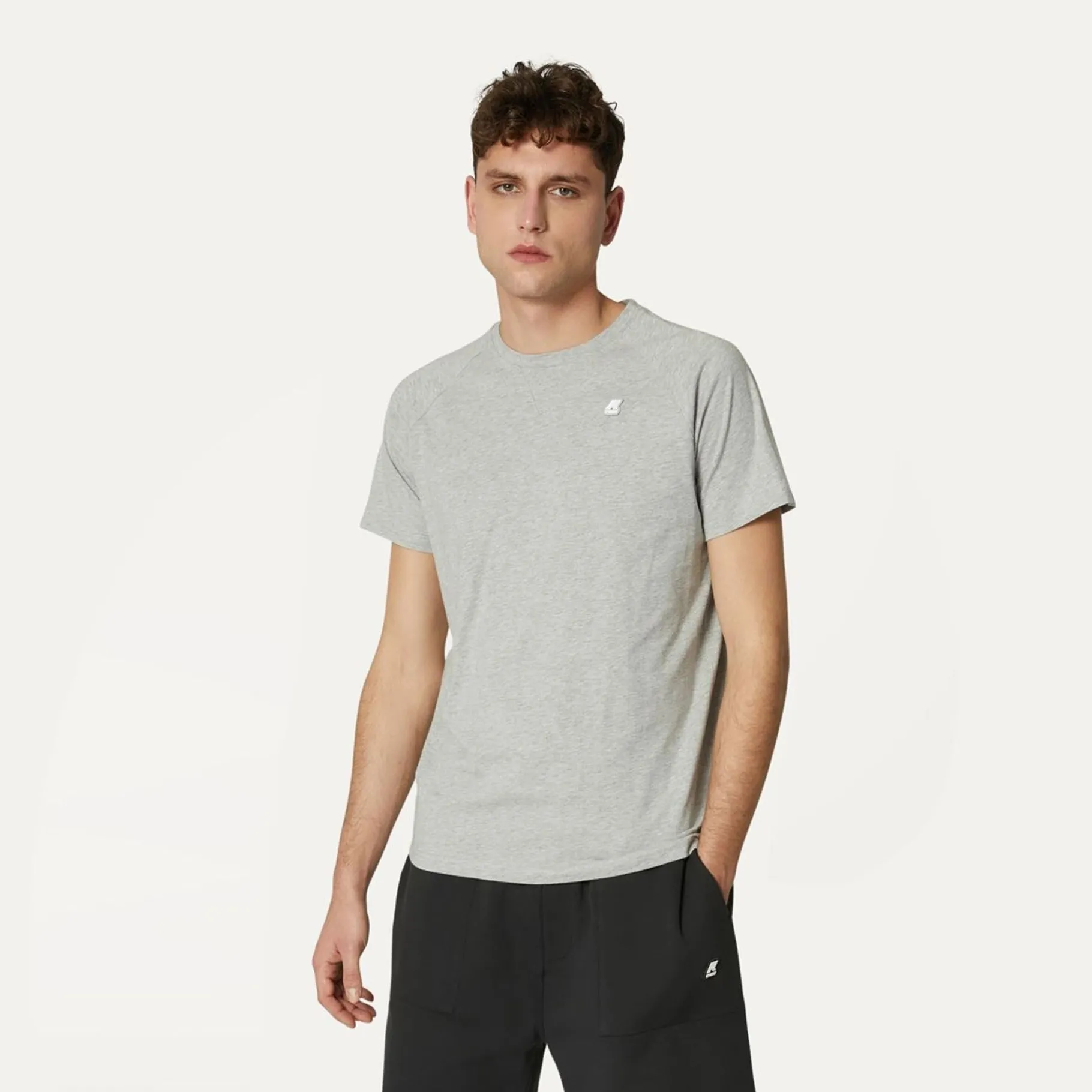 Polos & T-Shirts>K-WAY Edwing Grey Melange