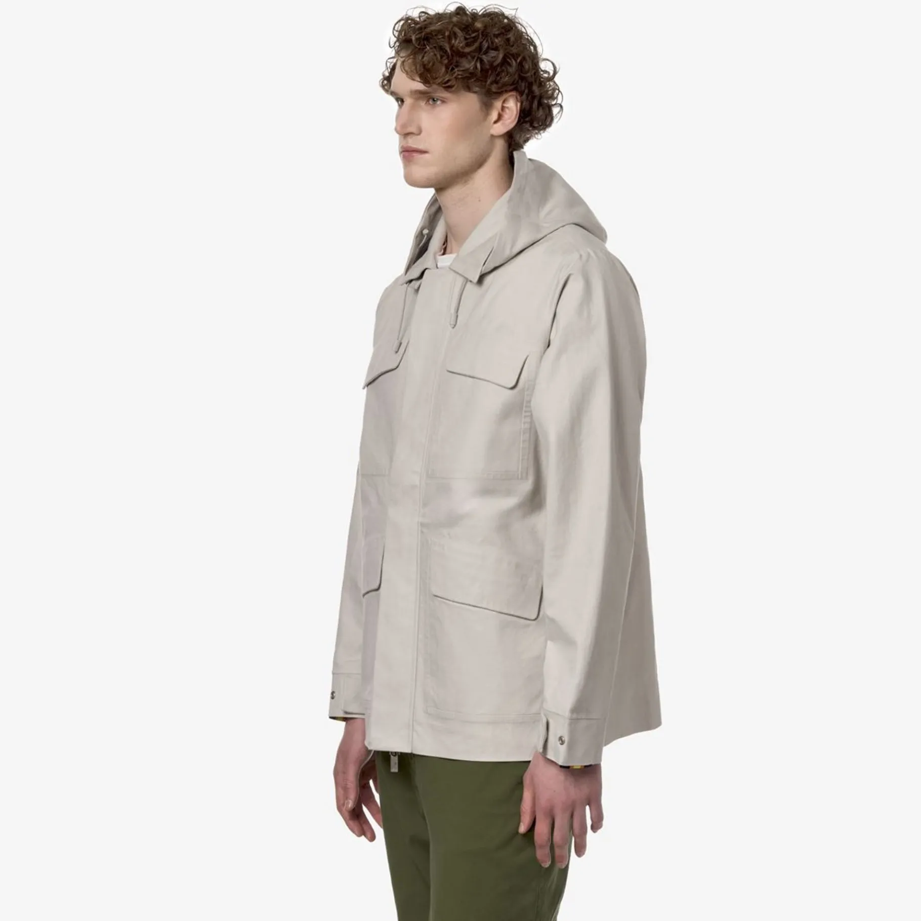 Vestes & Blousons>K-WAY Erhal Linen Blend Beige