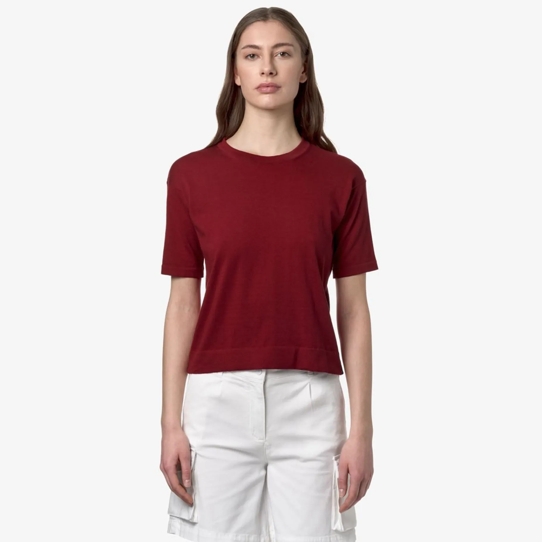 Polos & T-Shirts>K-WAY Esmer Red Dk