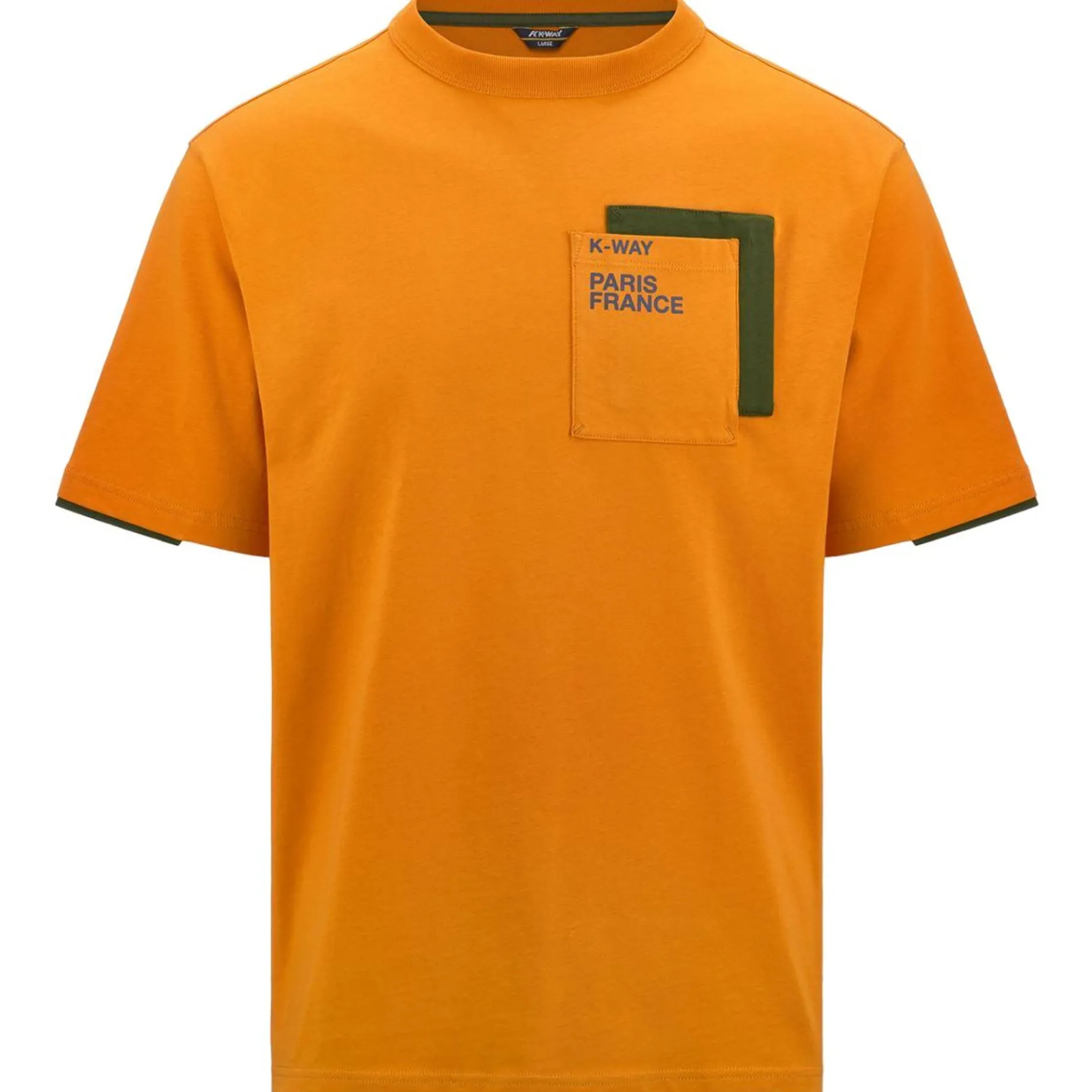 Polos & T-Shirts>K-WAY Fantome Contrast Pockets Orange Md