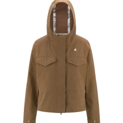 Vestes & Blousons>K-WAY Ivette Cotton Feel Brown Corda