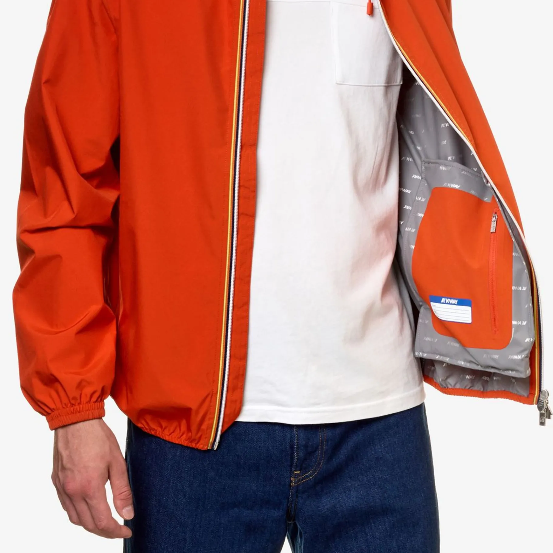 Vestes & Blousons>K-WAY Jack Eco Stretch Dot Orange Pumpkin