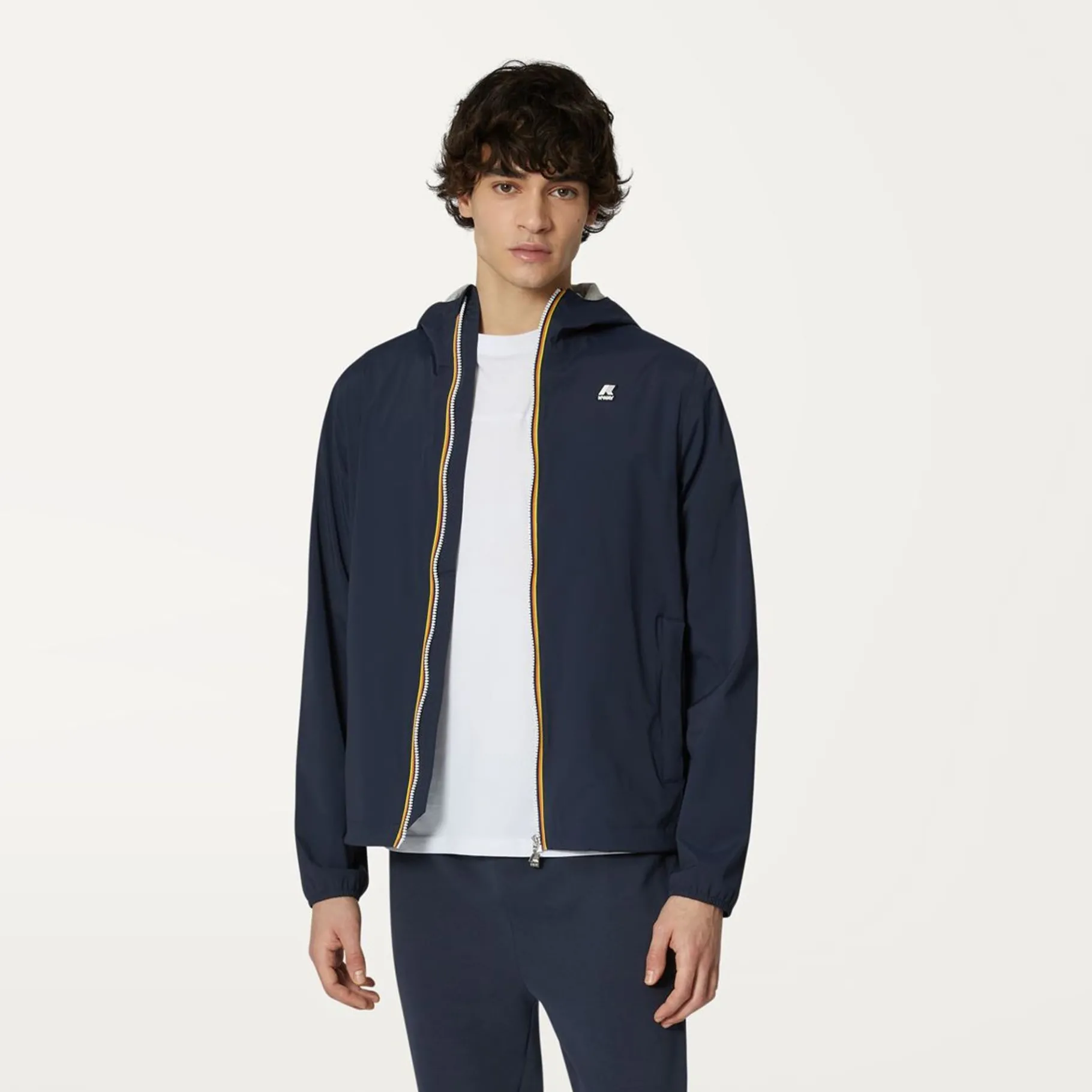 Vestes & Blousons>K-WAY Jack Stretch Nylon Jersey Depht Blue