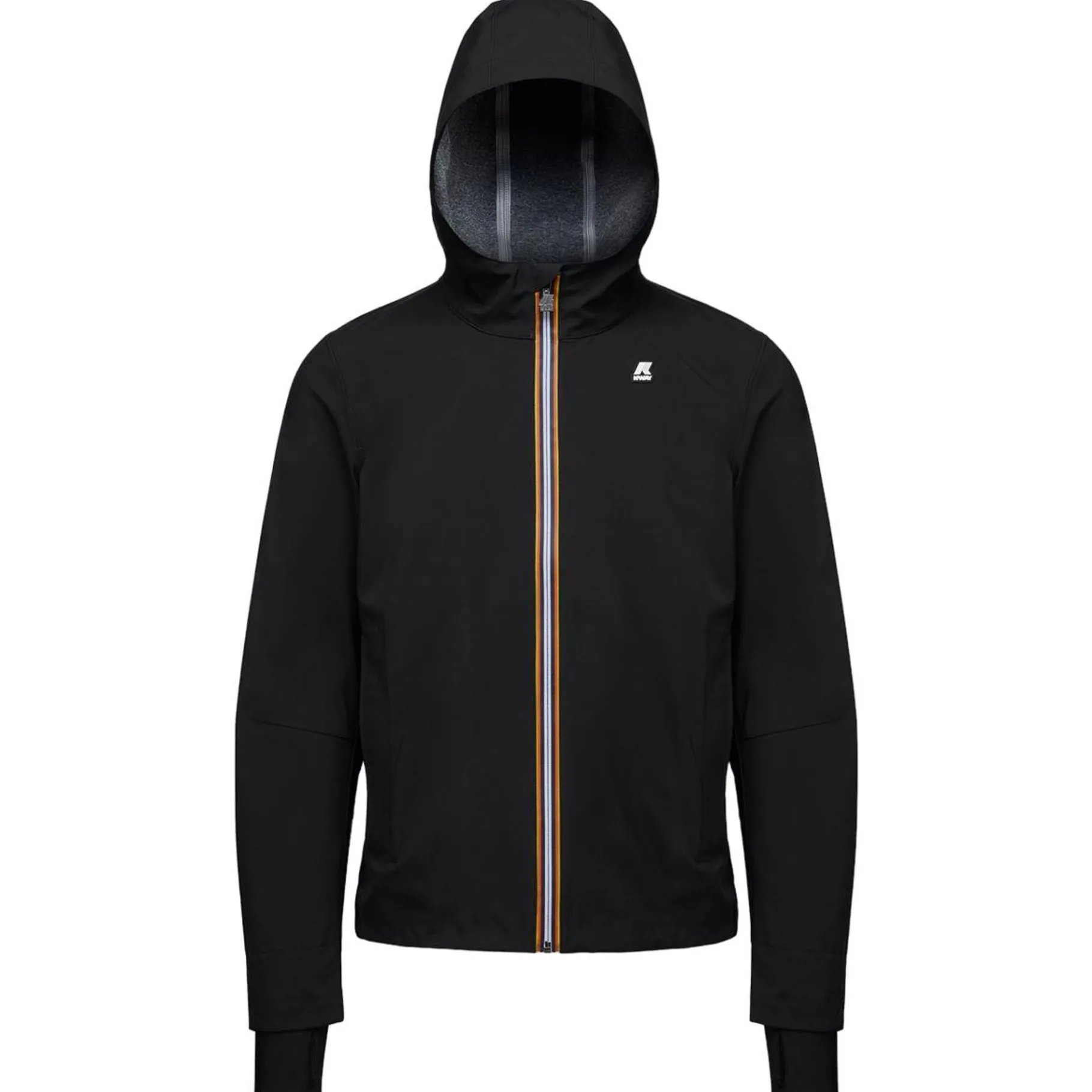 Vestes & Blousons>K-WAY Jacko Bonded Jersey Black Pure