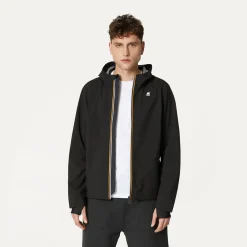 Vestes & Blousons>K-WAY Jacko Bonded Jersey Black Pure