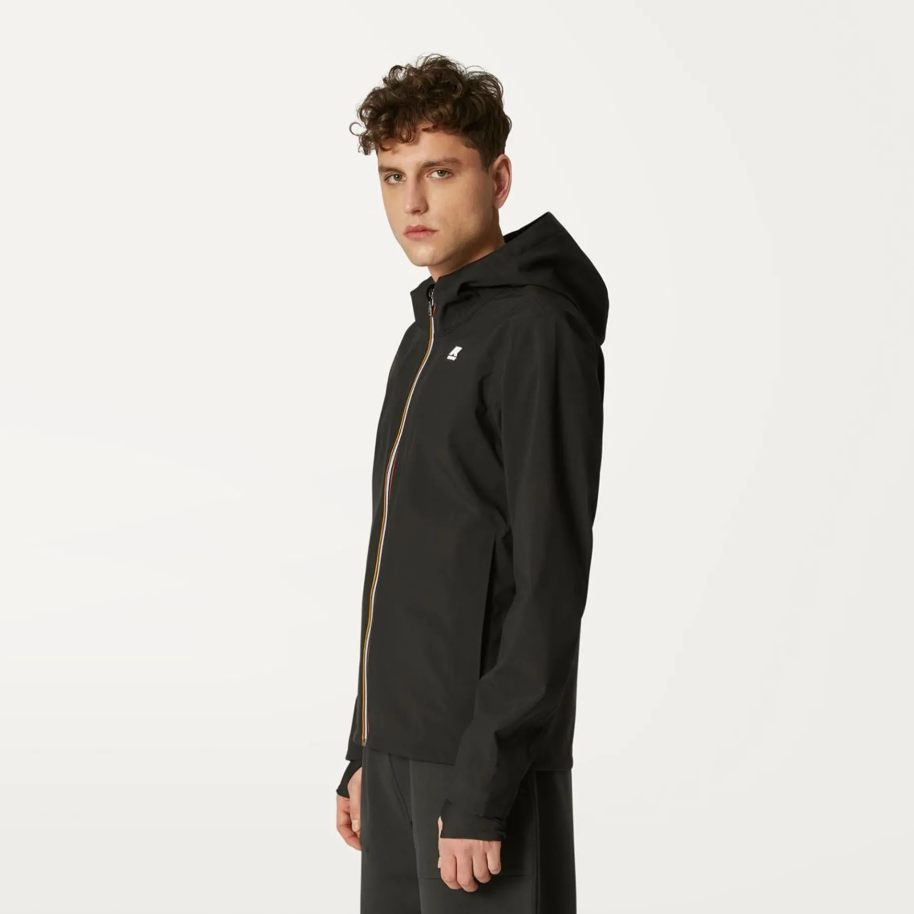 Vestes & Blousons>K-WAY Jacko Bonded Jersey Black Pure