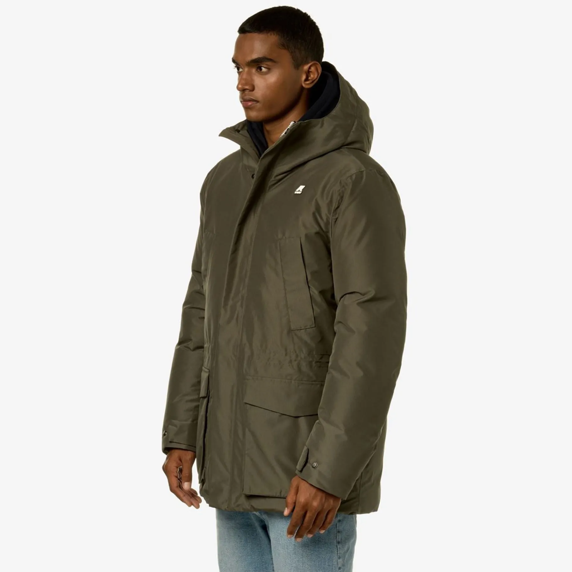 Trench & Parkas>K-WAY Joshua Thermo Heavy Green B - Black