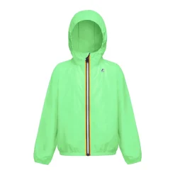 Imperméables & Coupe-Vent>K-WAY Le Vrai 3.0 Claude Kids Green Fluo
