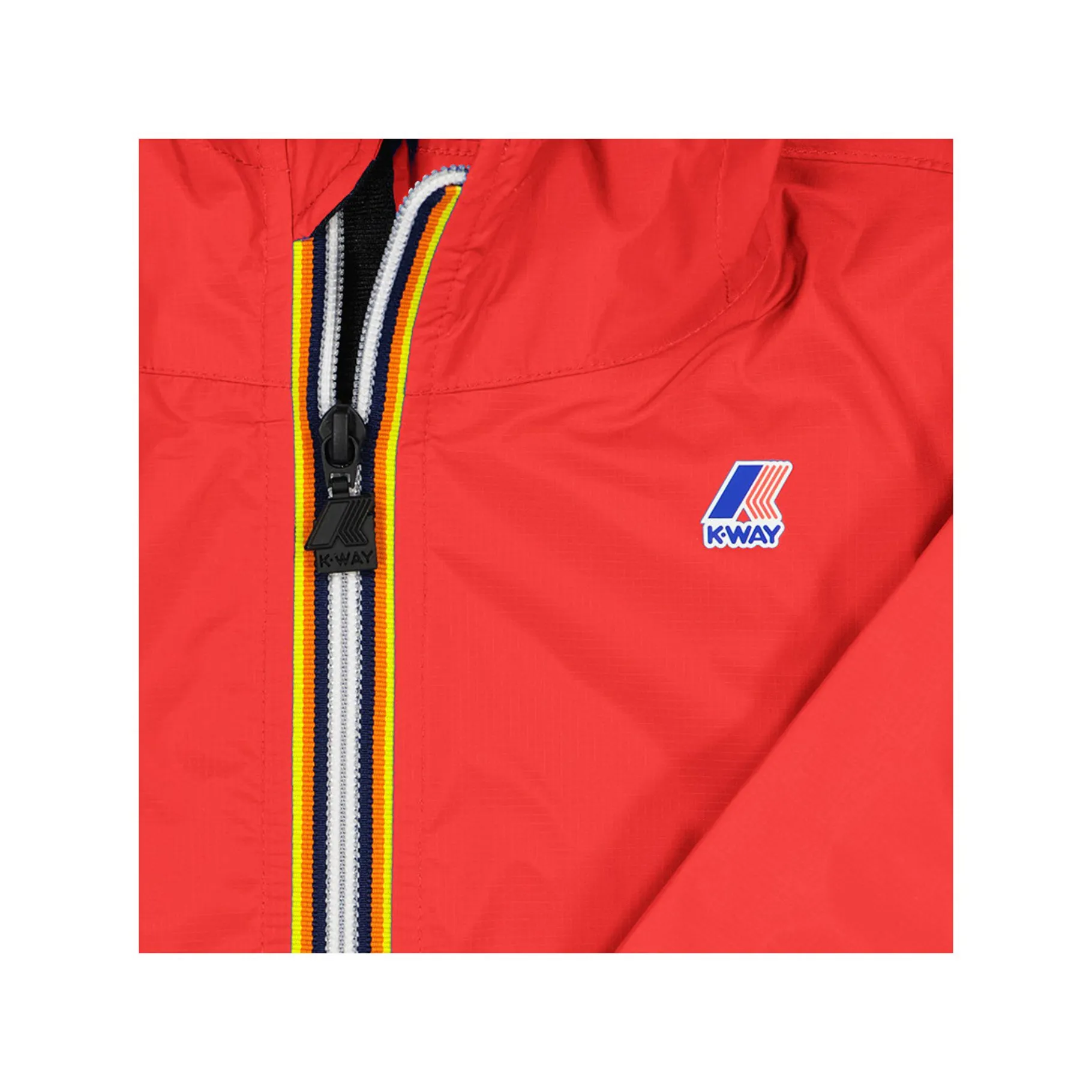 Imperméables & Coupe-Vent>K-WAY Le Vrai 3.0 Claude Kids Rouge Fluo
