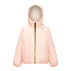 Vestes & Blousons>K-WAY Le Vrai 3.0 Claude Orsetto Kids Ecru - Pink