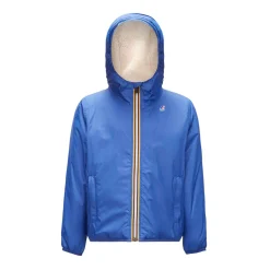 Vestes & Blousons>K-WAY Le Vrai 3.0 Claude Orsetto Kids Ecru - Blue Royal