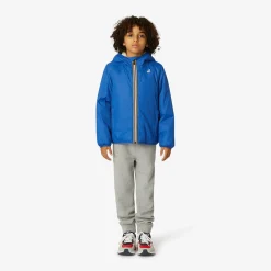 Vestes & Blousons>K-WAY Le Vrai 3.0 Claude Orsetto Kids Ecru - Blue Royal
