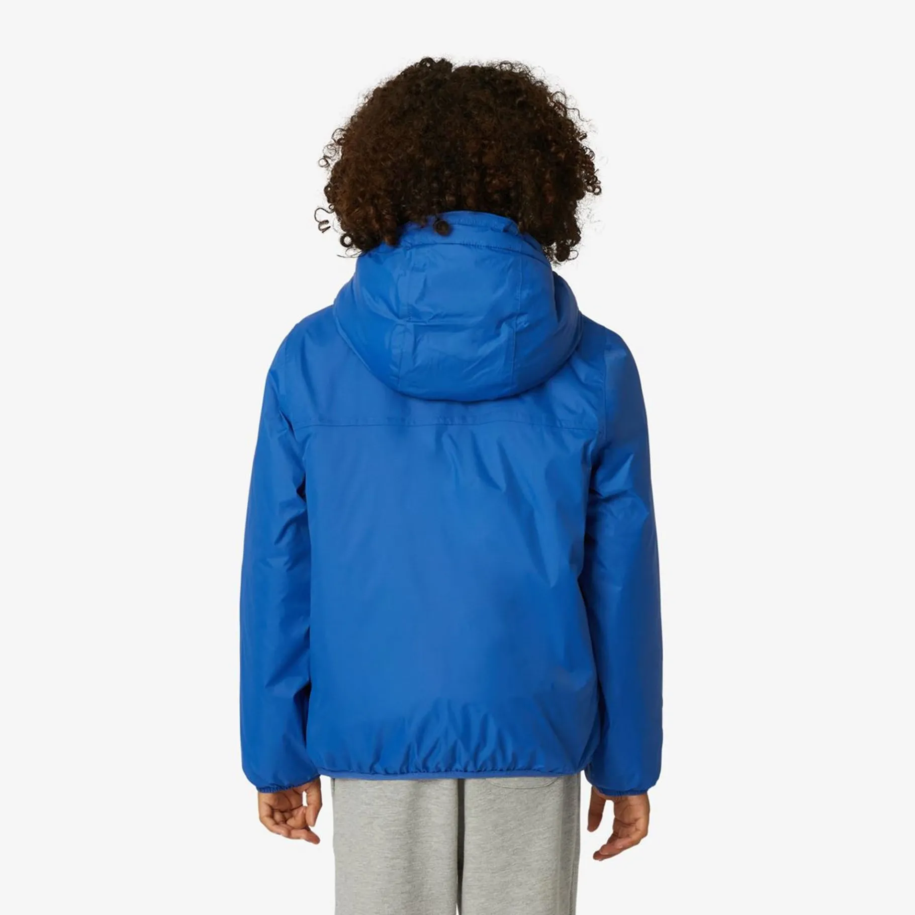 Vestes & Blousons>K-WAY Le Vrai 3.0 Claude Orsetto Kids Ecru - Blue Royal