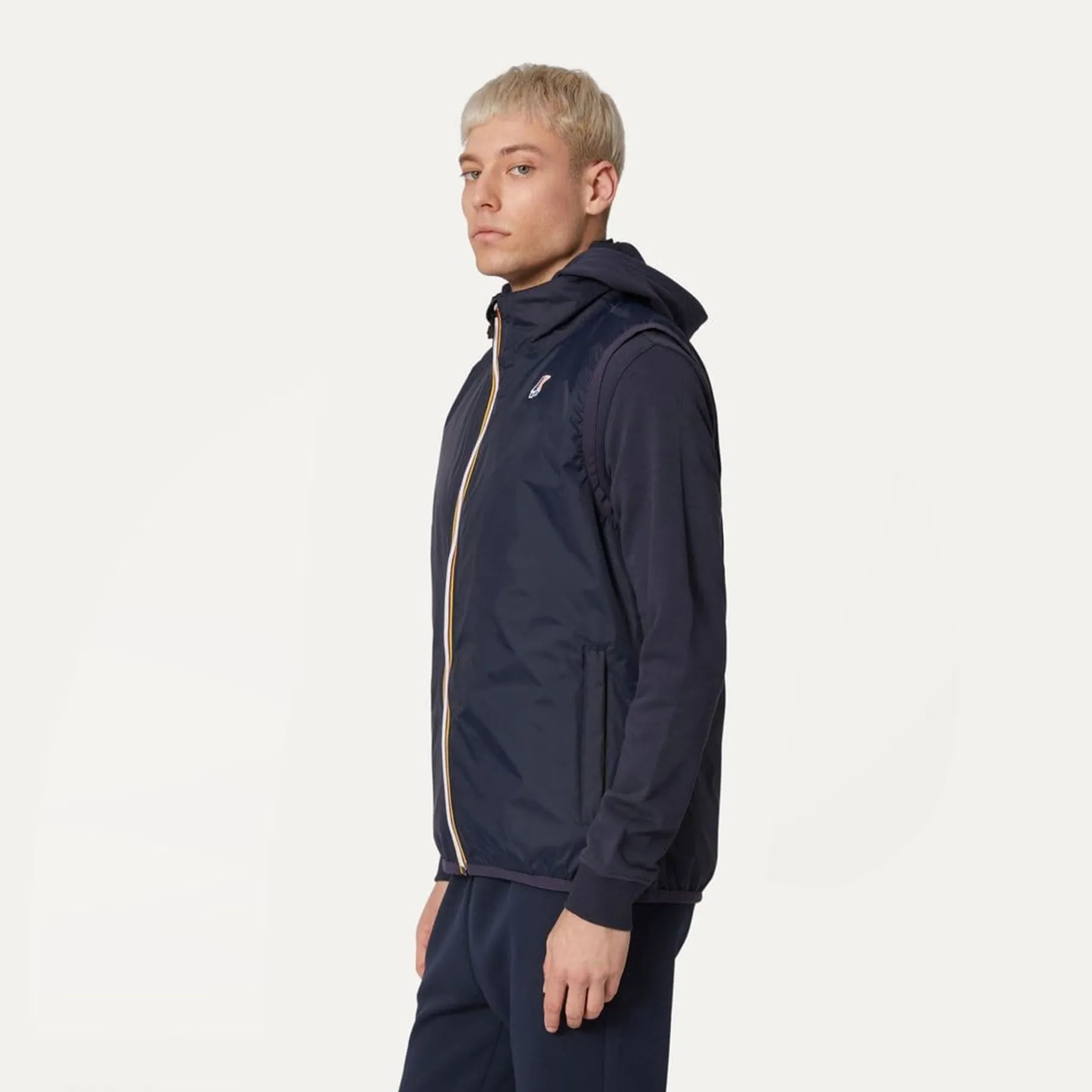 Vestes & Blousons>K-WAY Le Vrai 3.0 Rouland Warm Bleu Fonce