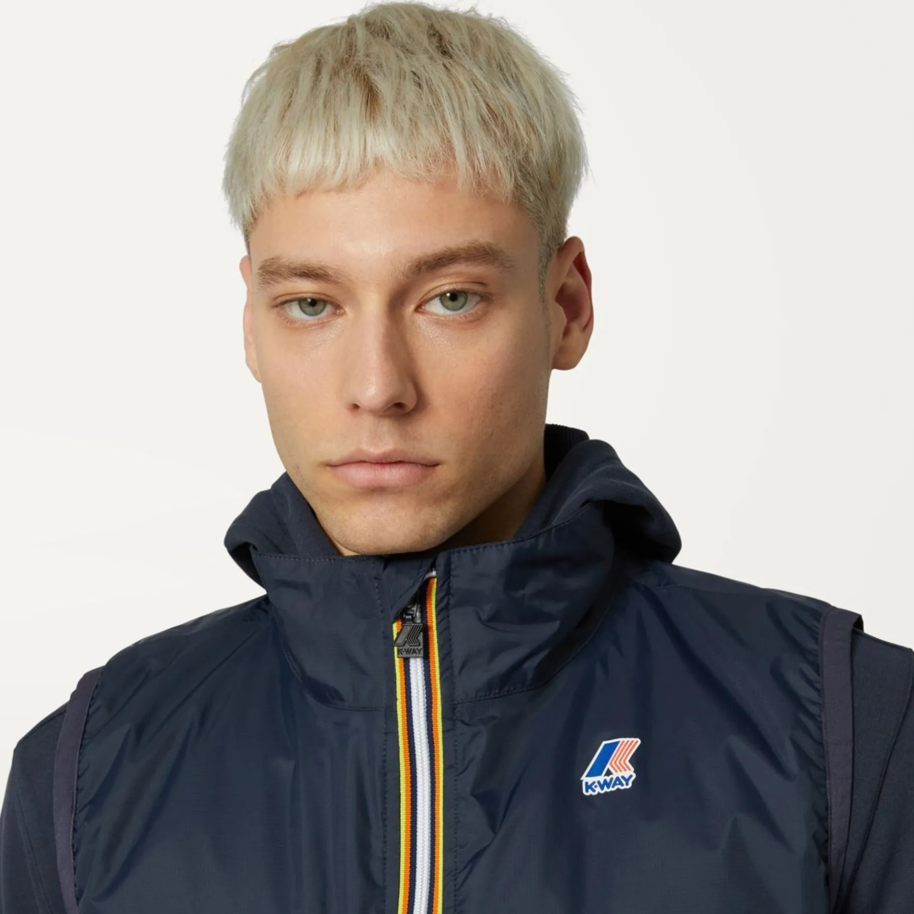 Vestes & Blousons>K-WAY Le Vrai 3.0 Rouland Warm Bleu Fonce