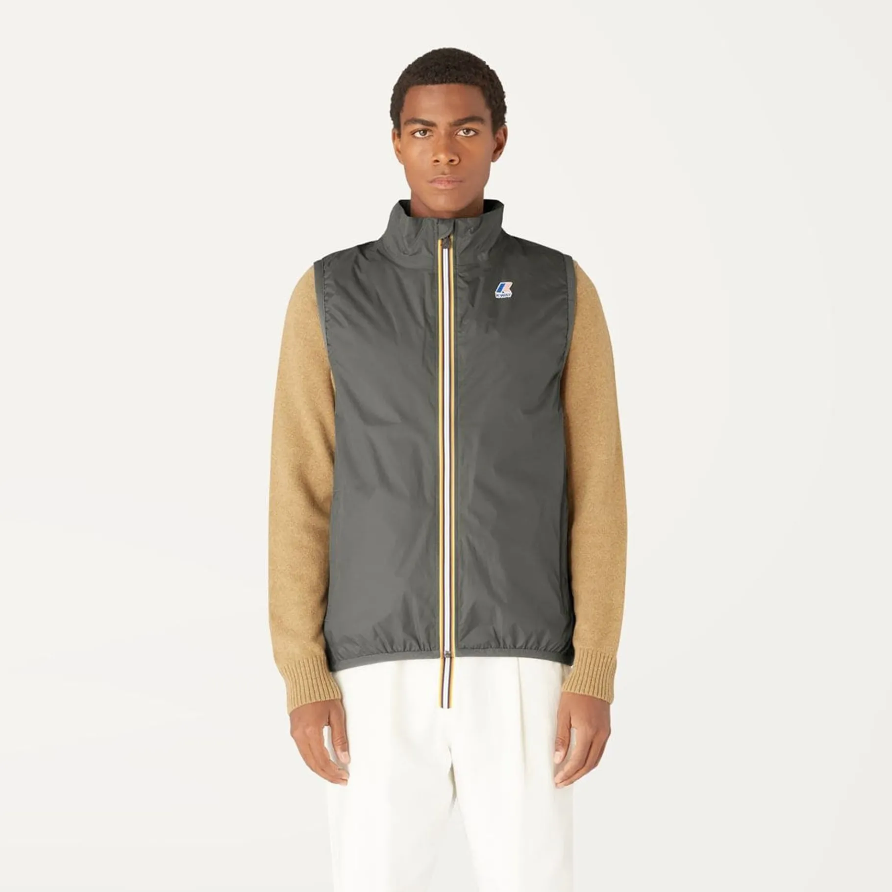 Vestes & Blousons>K-WAY Le Vrai 3.0 Rouland Warm Green Black