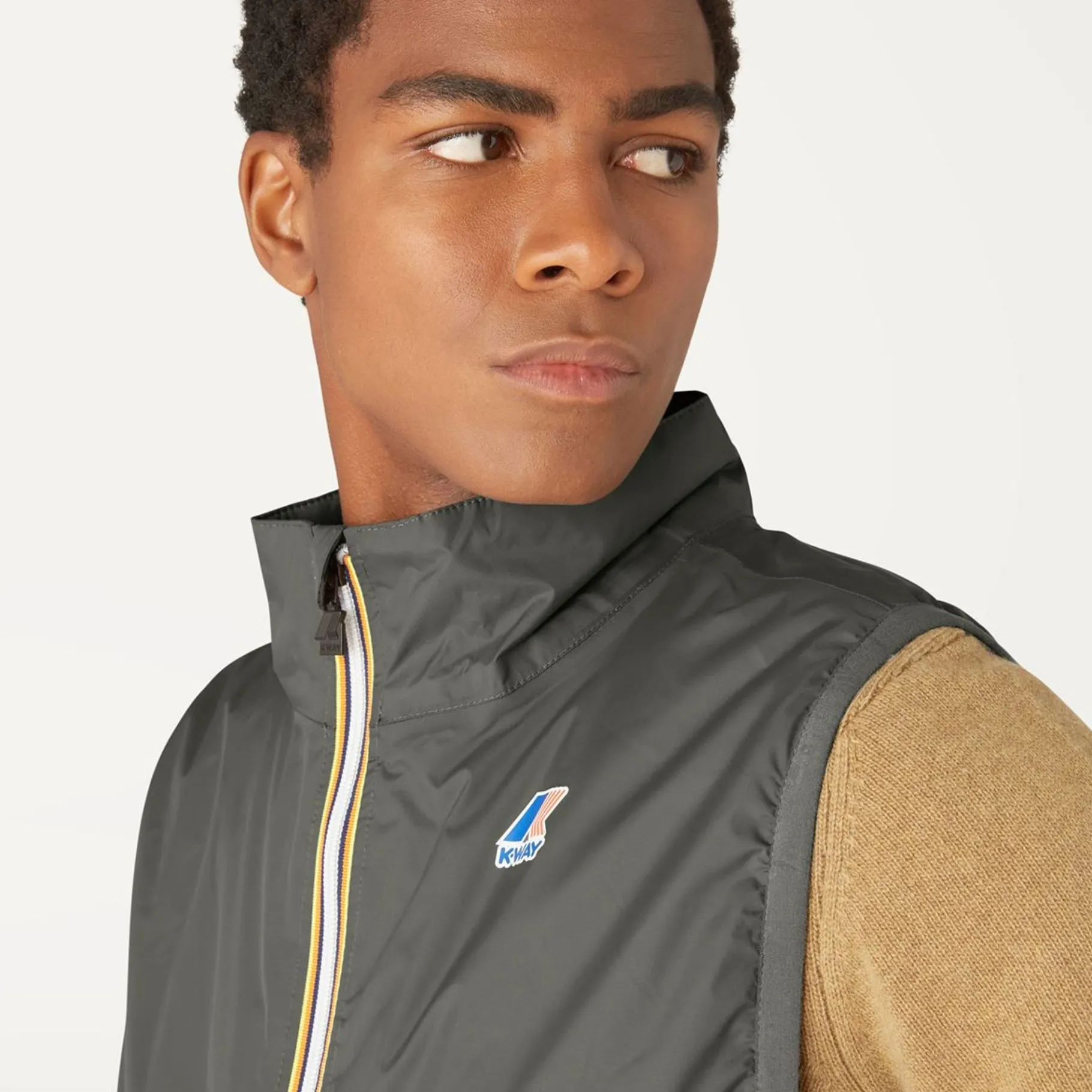 Vestes & Blousons>K-WAY Le Vrai 3.0 Rouland Warm Green Black