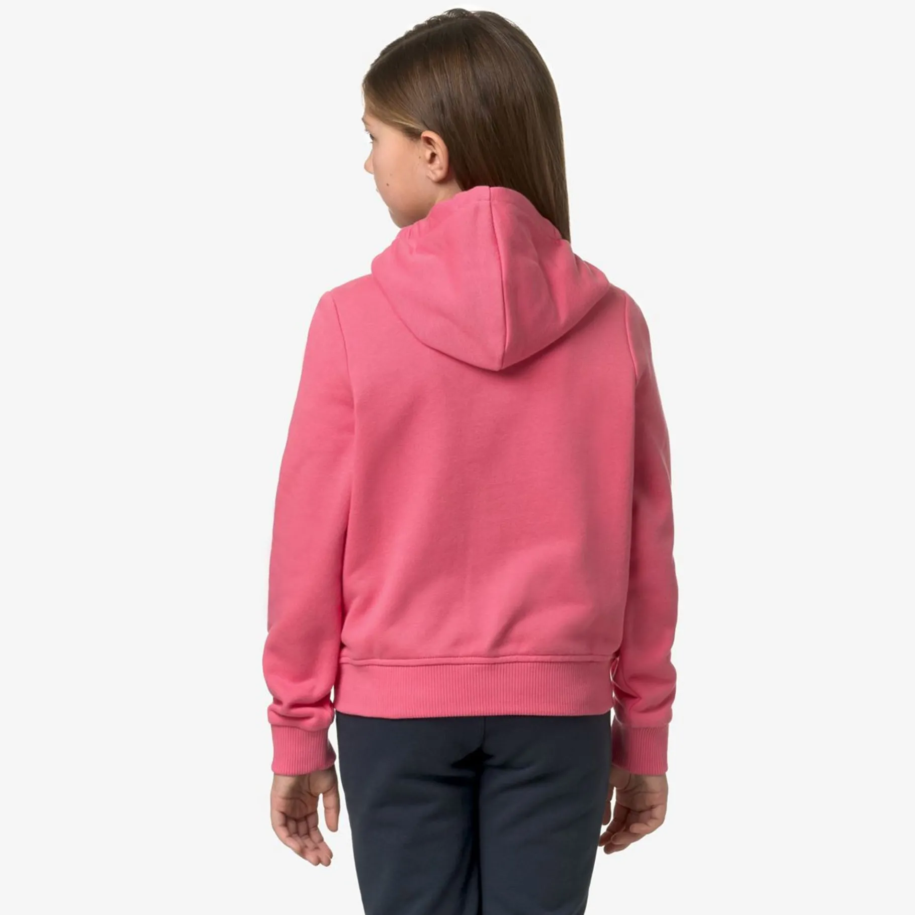 Sweats & Pulls>K-WAY Le Vrai Arnel Poly Cotton Pink Md
