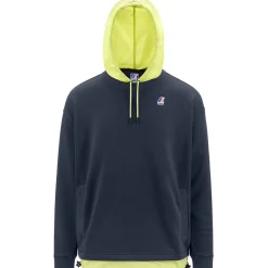 Sweats & Pulls>K-WAY Le Vrai Donatien Nylon Poly Cotton Blue Depht