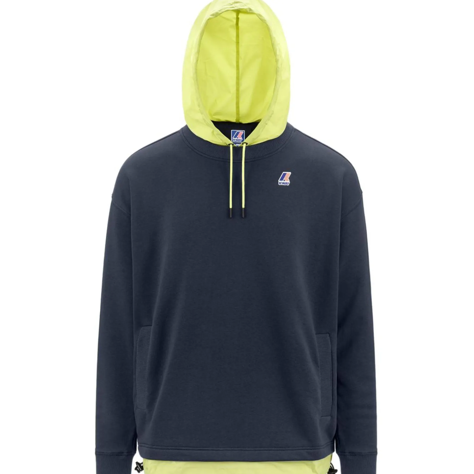 Sweats & Pulls>K-WAY Le Vrai Donatien Nylon Poly Cotton Blue Depht