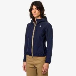 Trench & Parkas>K-WAY Lily Eco Stretch Dot Blue Depht