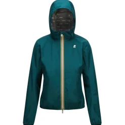 Vestes & Blousons>K-WAY Lily Eco Stretch Dot Green Petrol