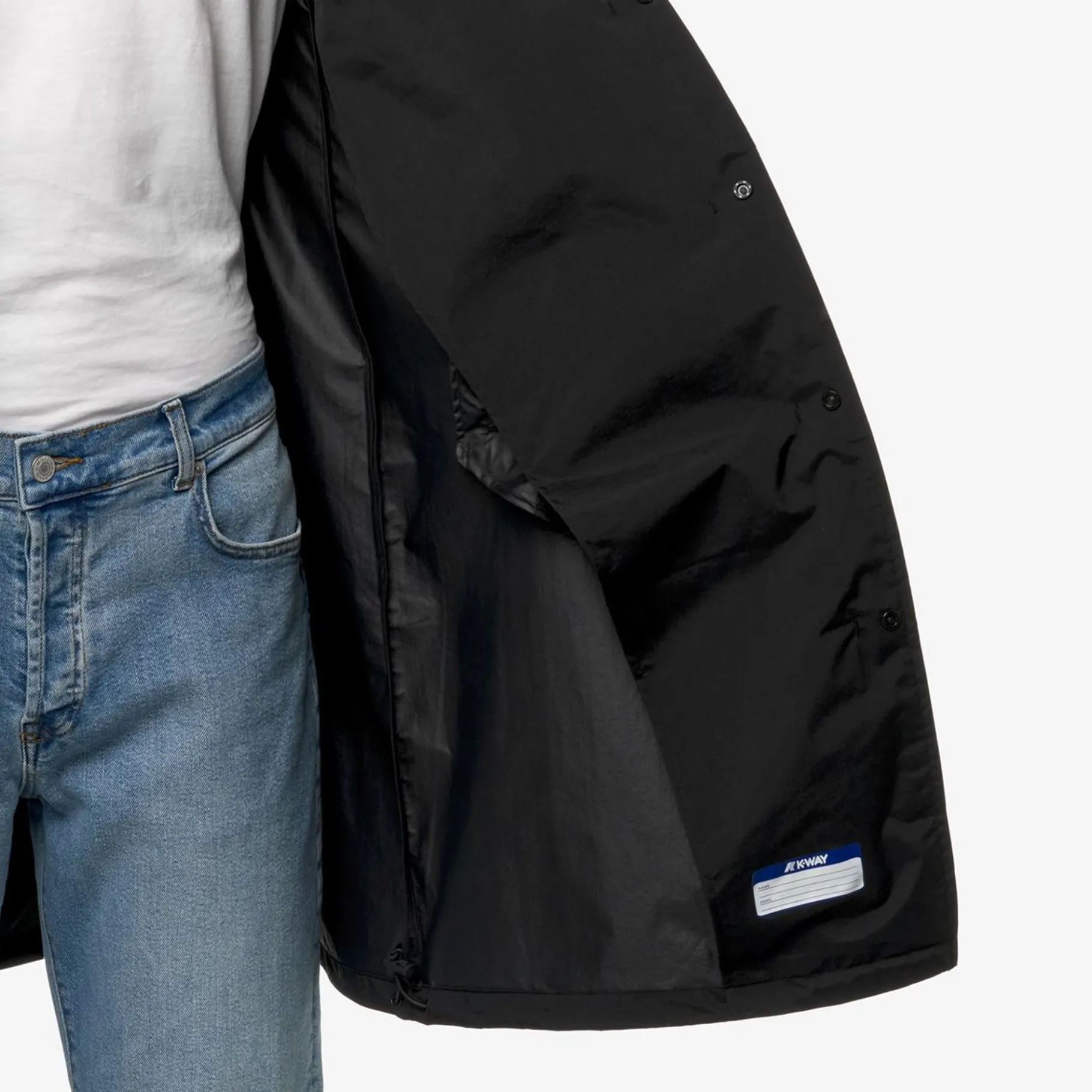 Vestes & Blousons>K-WAY Longrohan Ottom Black Pure