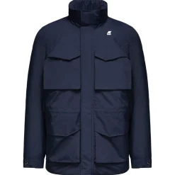 Vestes & Blousons>K-WAY Manphy Eco Warm Ottoman Depht Blue