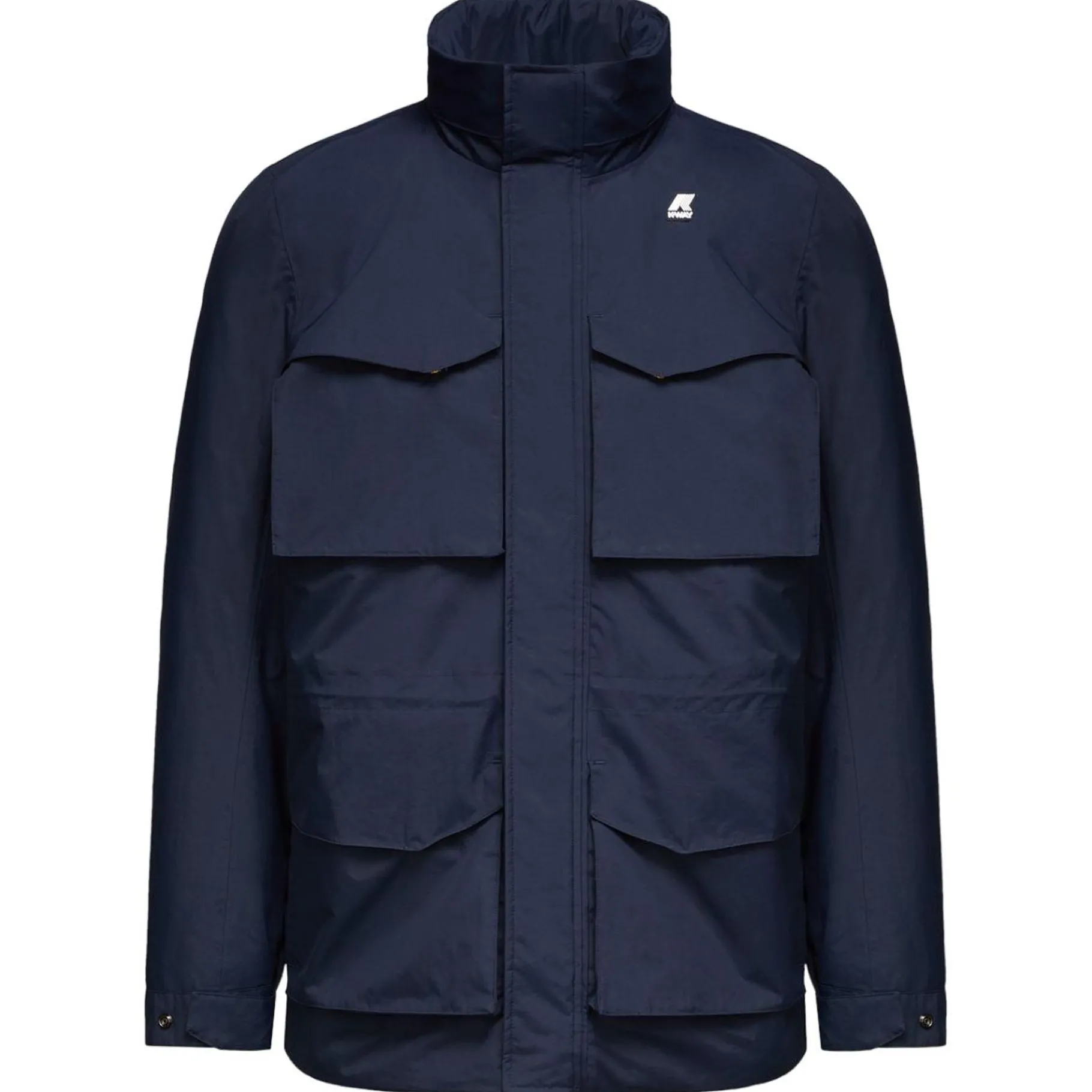 Vestes & Blousons>K-WAY Manphy Eco Warm Ottoman Depht Blue