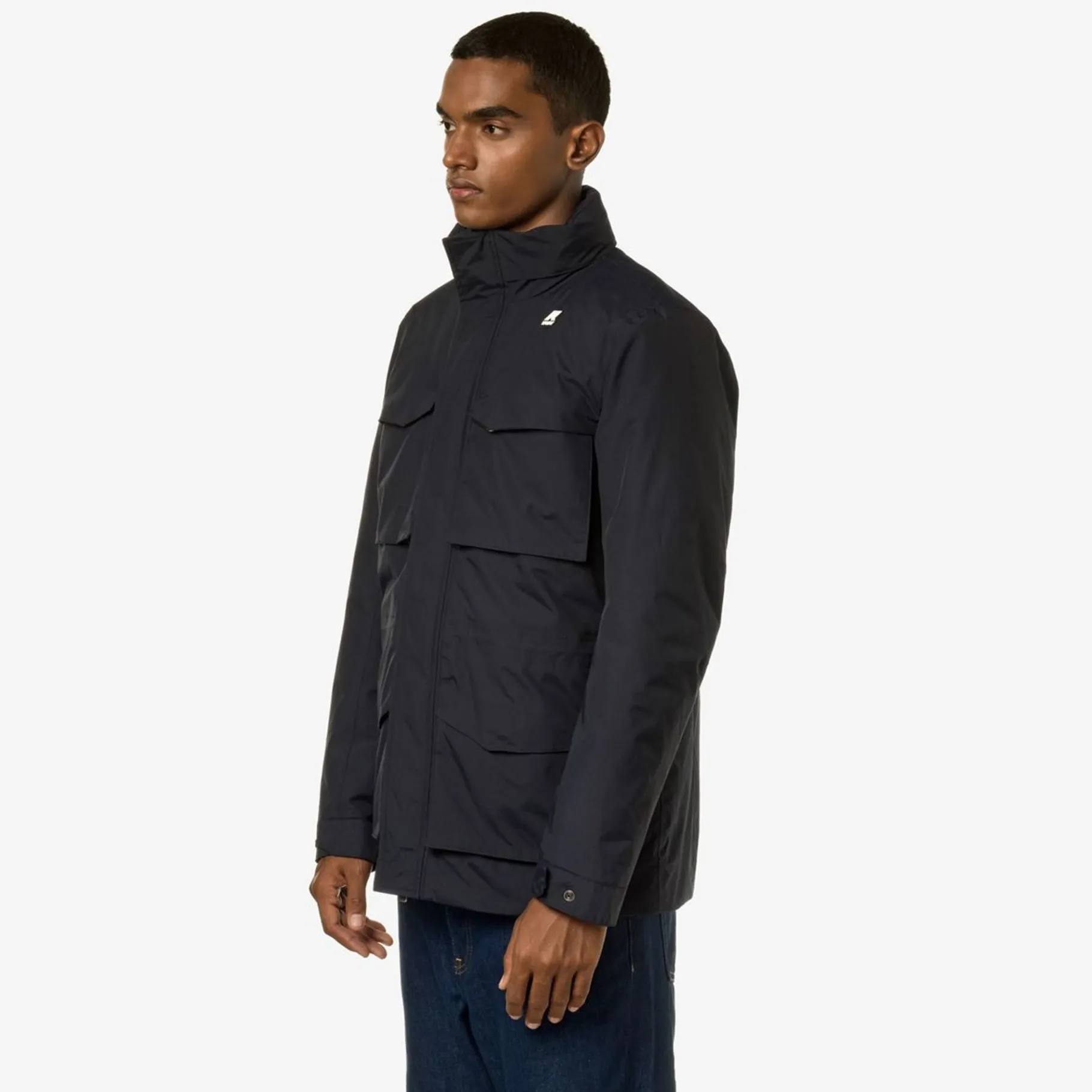 Vestes & Blousons>K-WAY Manphy Eco Warm Ottoman Depht Blue