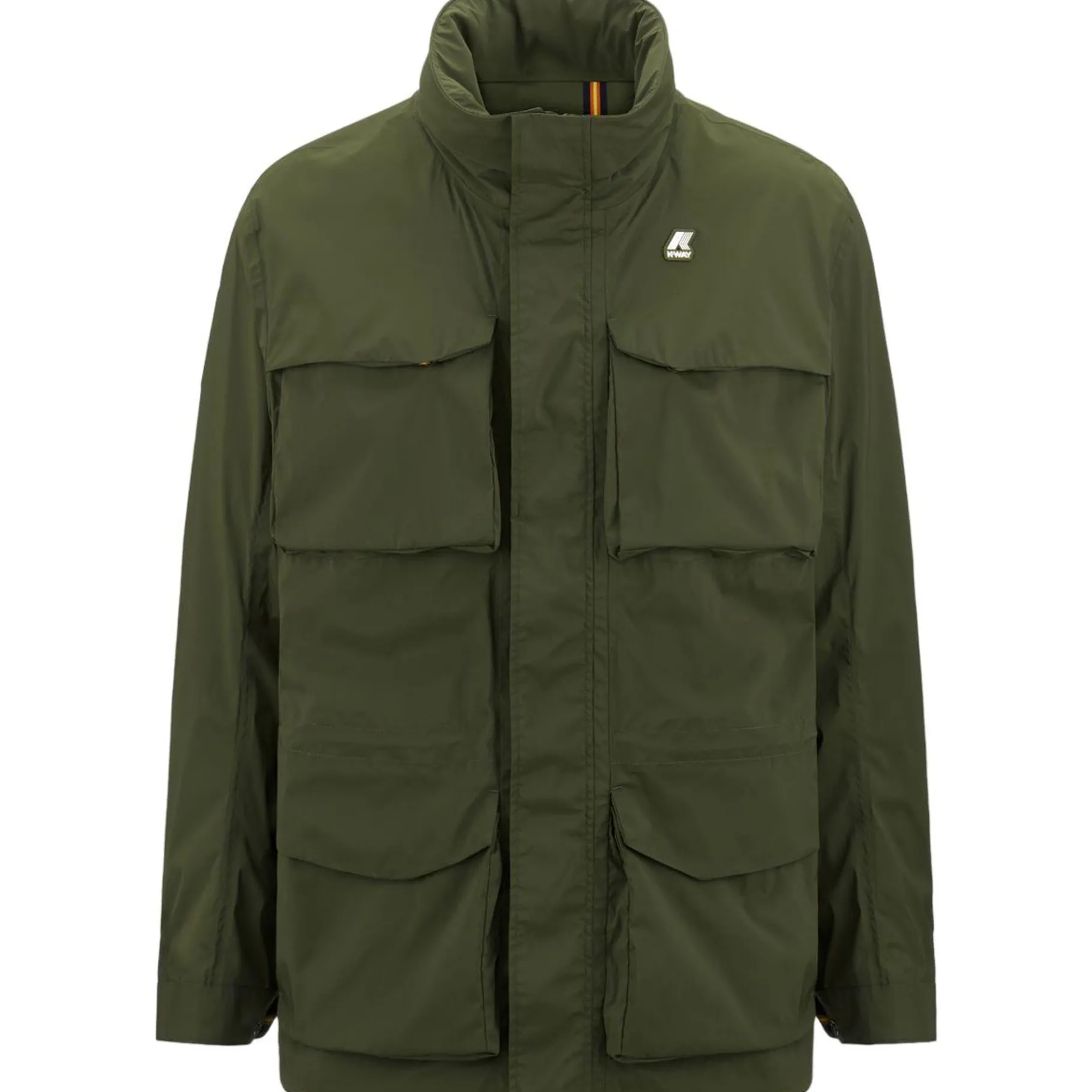 Vestes & Blousons>K-WAY Manphy Stretch Nylon Jersey Green Cypress