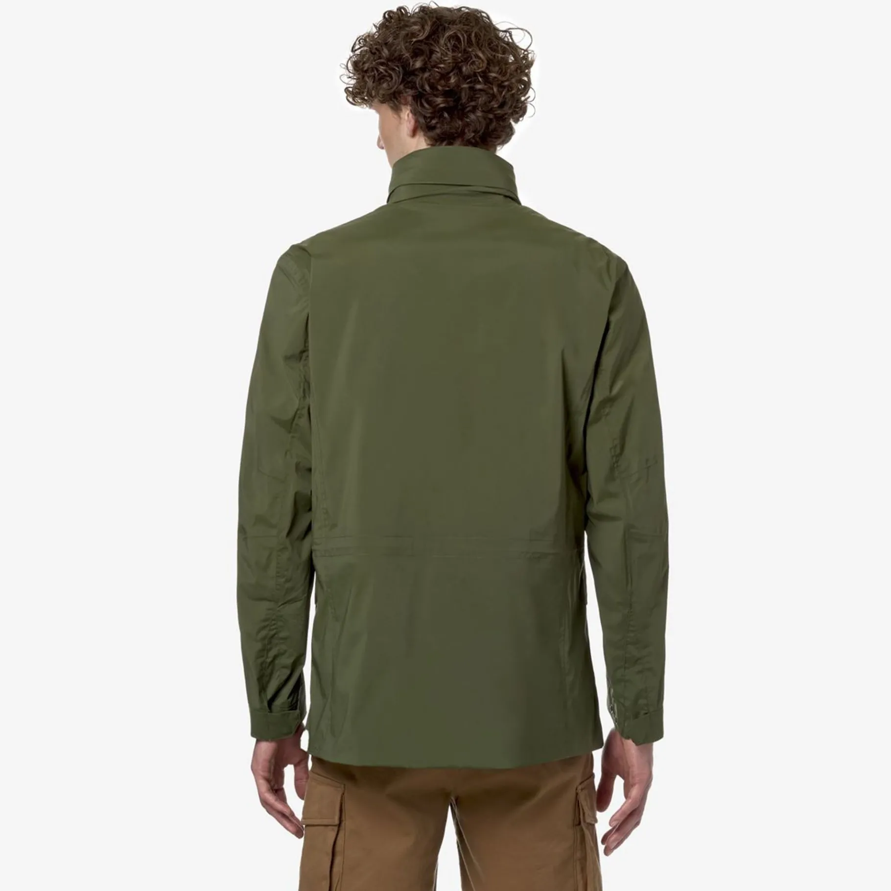 Vestes & Blousons>K-WAY Manphy Stretch Nylon Jersey Green Cypress
