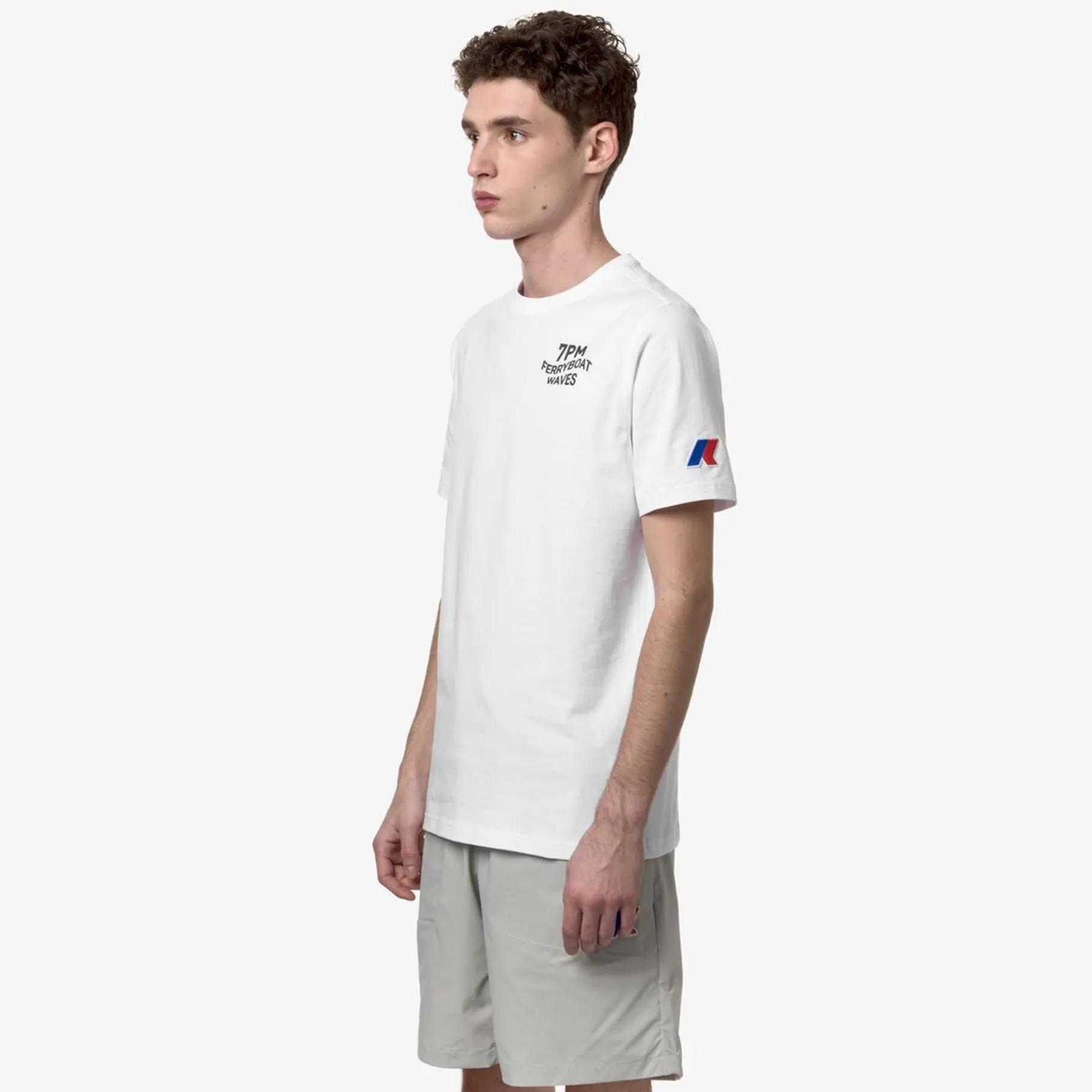 Polos & T-Shirts>K-WAY Odom Logo Lf White