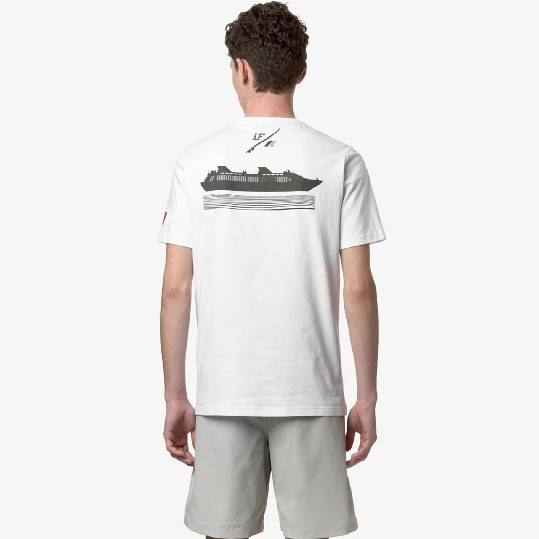 Polos & T-Shirts>K-WAY Odom Logo Lf White