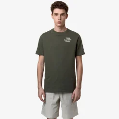 Polos & T-Shirts>K-WAY Odom Logo Lfgreen Blackish