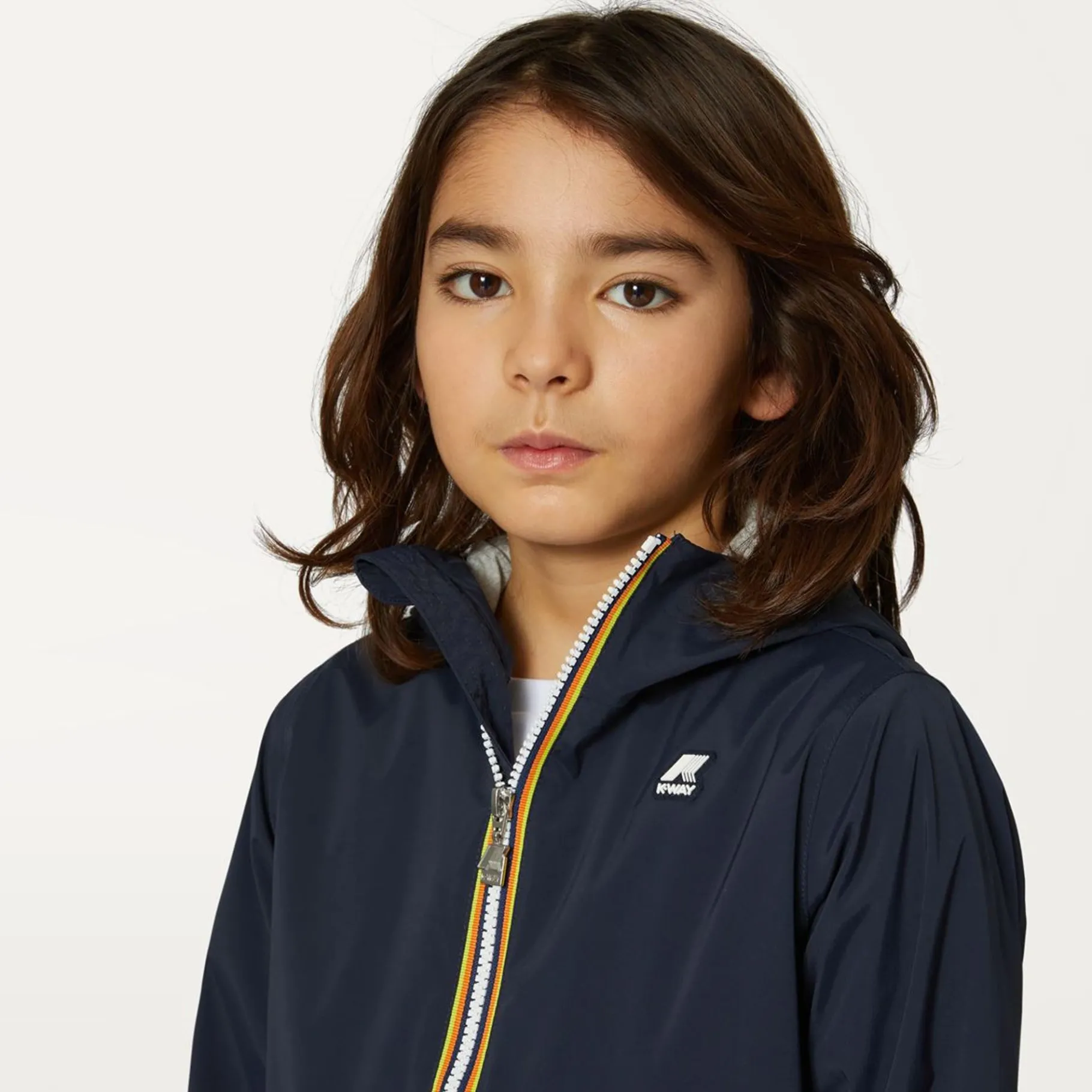 Vestes & Blousons>K-WAY P. Jacques Nylon Jersey Kids Blue Depht