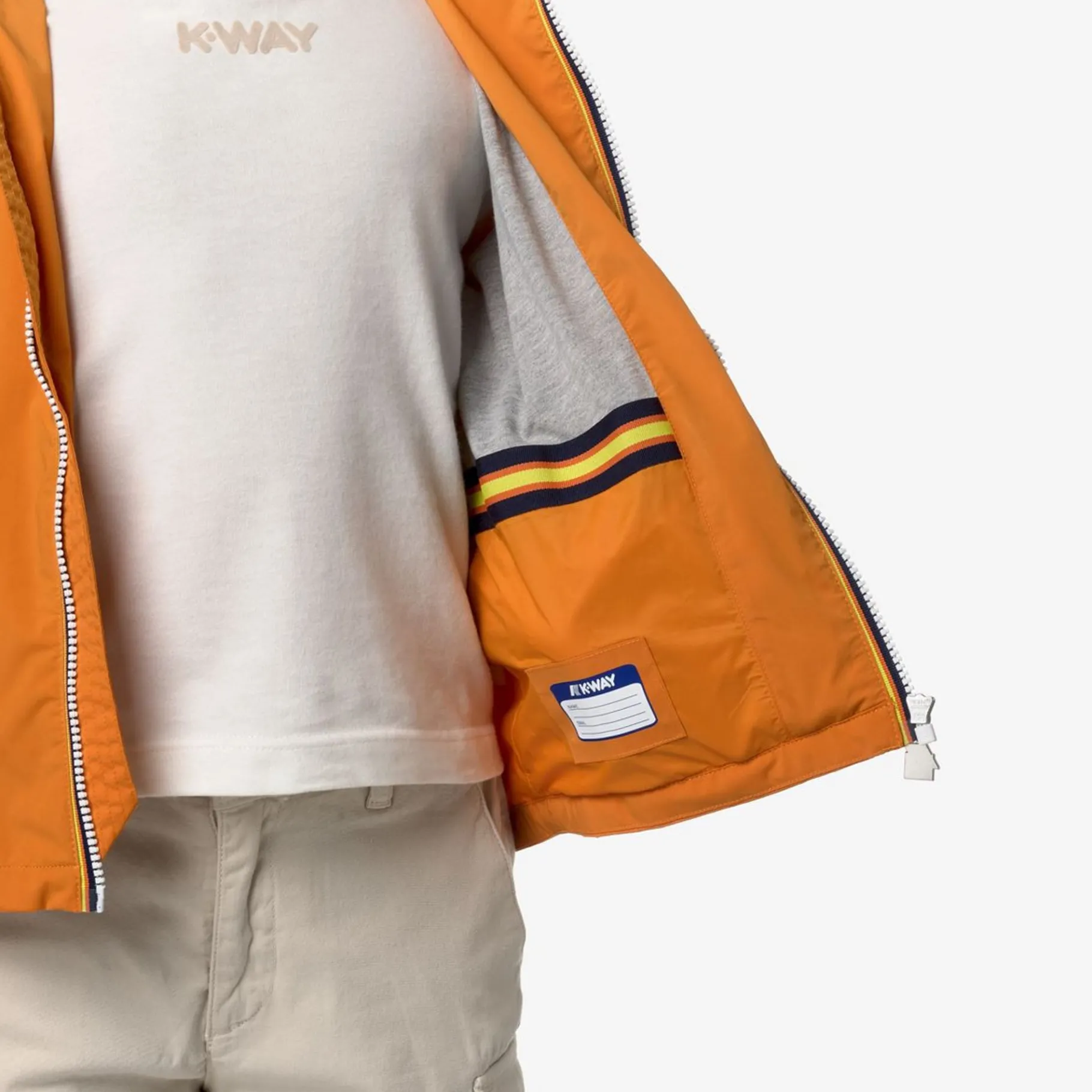 Vestes & Blousons>K-WAY P. Jacques Nylon Jersey Kids Orange Md