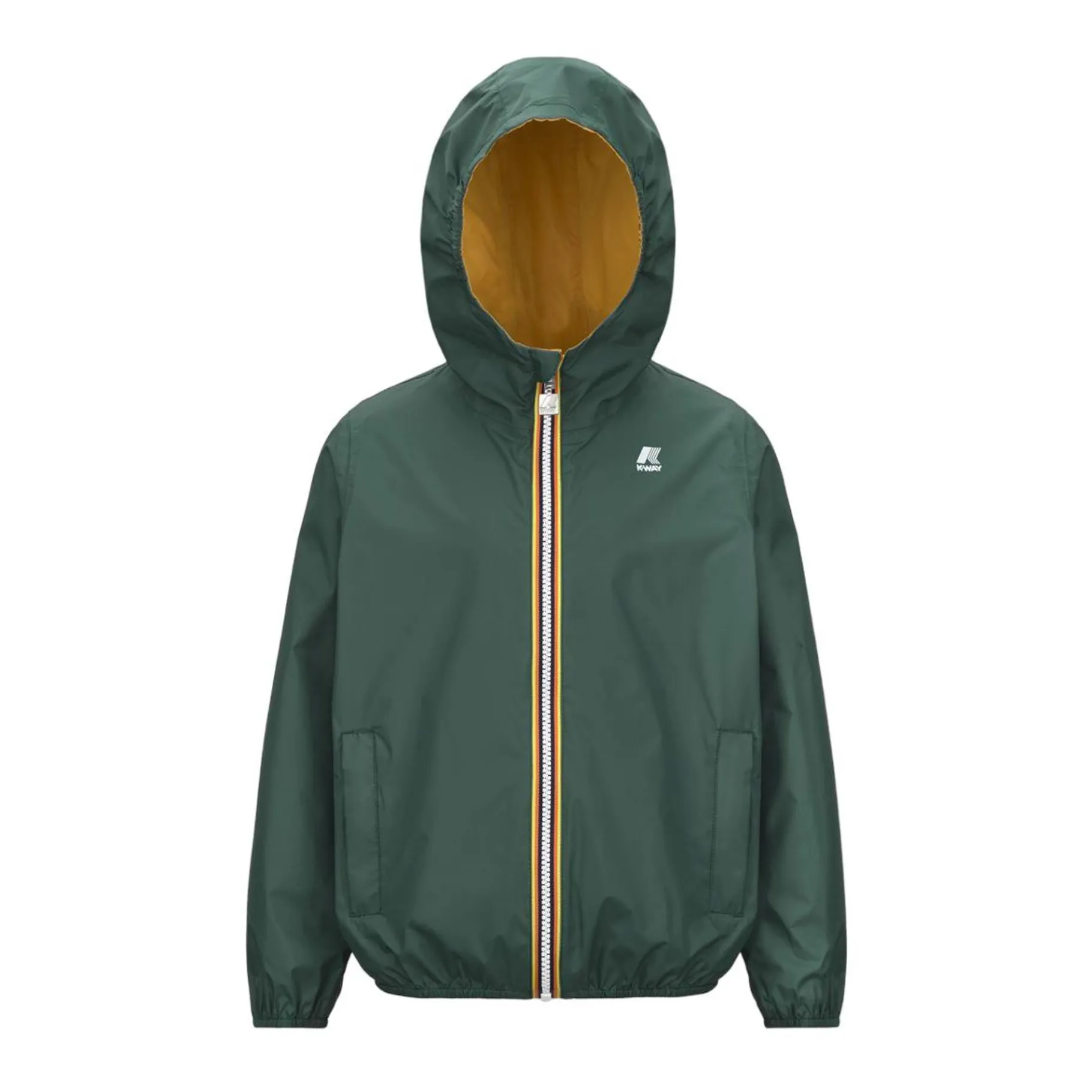 Vestes & Blousons>K-WAY P. Jake Eco Plus Green Palm Yellow Mimosa