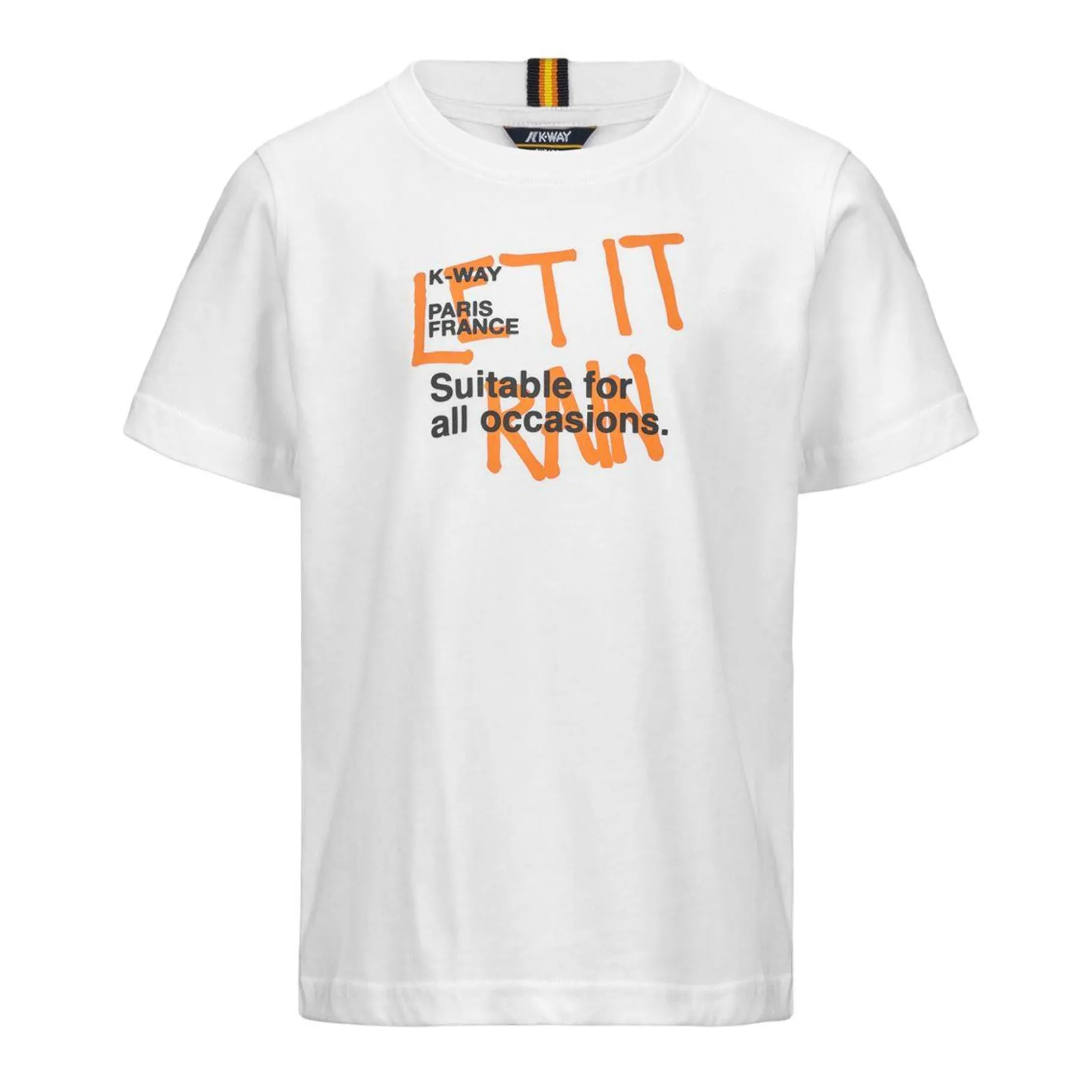 Polos & T-Shirts>K-WAY P. Odom Let It Rain - White