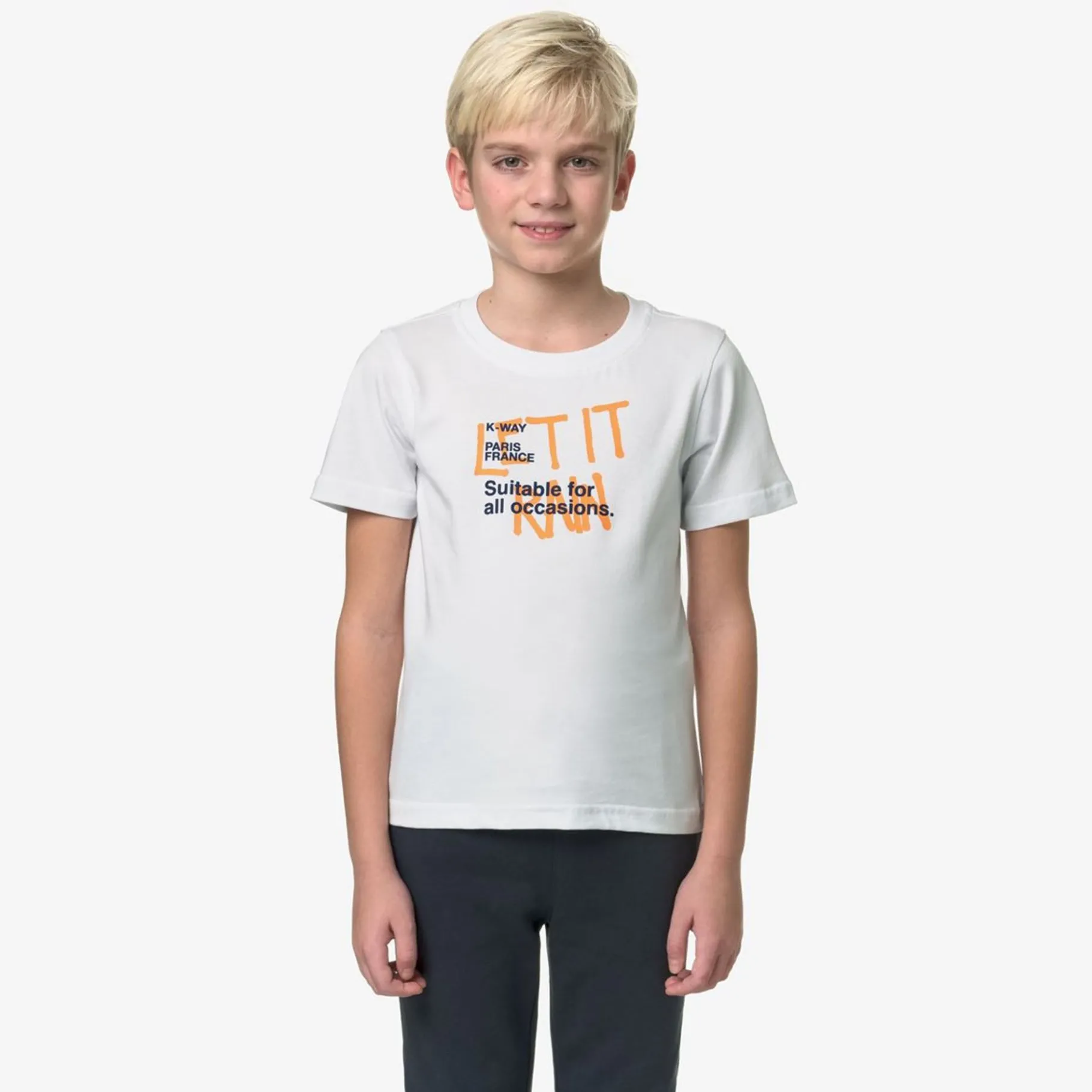 Polos & T-Shirts>K-WAY P. Odom Let It Rain - White