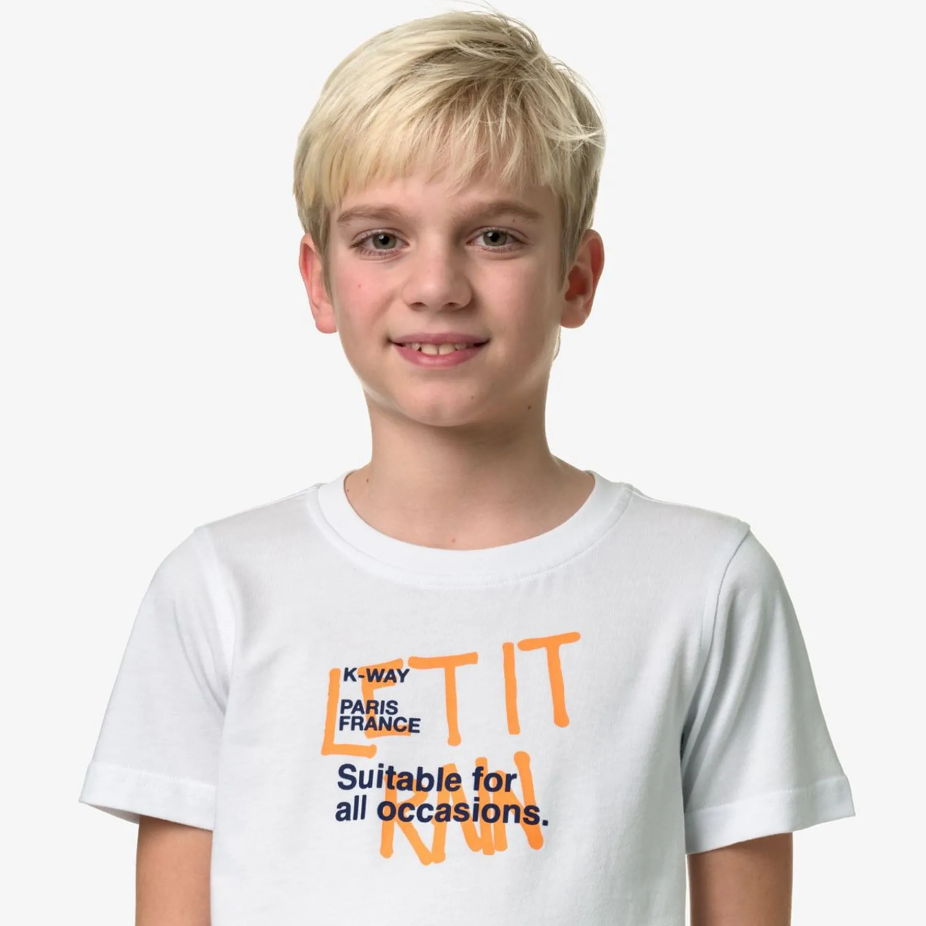 Polos & T-Shirts>K-WAY P. Odom Let It Rain - White